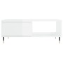 Mesa de centro madera de ingeniería blanco brillo 90x60x35 cm de vidaXL, Mesas de centro - Ref: Foro24-827054, Precio: 66,51 ...