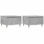 Mesas centro 2 uds madera ingeniería gris hormigón 50x46x35 cm en Mesas de centro | Comprar online en Foru.es