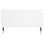 Mesa de centro madera de ingeniería blanco brillo 90x60x35 cm de vidaXL, Mesas de centro - Ref: Foro24-827054, Precio: 66,51 ...