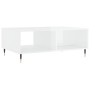 Mesa de centro madera de ingeniería blanco brillo 90x60x35 cm de vidaXL, Mesas de centro - Ref: Foro24-827054, Precio: 66,51 ...