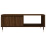 Mesa de centro madera de ingeniería roble marrón 90x60x35 cm de vidaXL, Mesas de centro - Ref: Foro24-827059, Precio: 76,94 €...