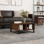Mesa de centro madera de ingeniería roble marrón 60x60x30 cm de vidaXL, Mesas de centro - Ref: Foro24-827051, Precio: 55,25 €...