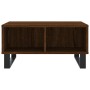 Mesa de centro madera de ingeniería roble marrón 60x60x30 cm de vidaXL, Mesas de centro - Ref: Foro24-827051, Precio: 55,25 €...