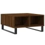 Mesa de centro madera de ingeniería roble marrón 60x60x30 cm de vidaXL, Mesas de centro - Ref: Foro24-827051, Precio: 54,56 €...
