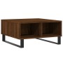 Mesa de centro madera de ingeniería roble marrón 60x60x30 cm de vidaXL, Mesas de centro - Ref: Foro24-827051, Precio: 55,25 €...