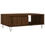Mesa de centro madera de ingeniería roble marrón 90x60x35 cm de vidaXL, Mesas de centro - Ref: Foro24-827067, Precio: 61,96 €...