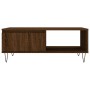 Mesa de centro madera de ingeniería roble marrón 90x60x35 cm de vidaXL, Mesas de centro - Ref: Foro24-827067, Precio: 61,96 €...
