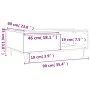 Brown oak engineered wood coffee table 90x60x35 cm by vidaXL, Coffee table - Ref: Foro24-827067, Price: 61,20 €, Discount: %