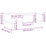 Mesa de centro madera de ingeniería blanco brillo 104x60x35 cm de vidaXL, Mesas de centro - Ref: Foro24-827078, Precio: 88,74...