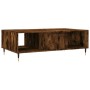 Mesa de centro madera de ingeniería roble ahumado 104x60x35 cm de vidaXL, Mesas de centro - Ref: Foro24-827081, Precio: 66,99...