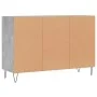 Aparador de madera contrachapada gris hormigón 103,5x35x70 cm de vidaXL, Aparadores - Ref: Foro24-827112, Precio: 68,98 €, De...