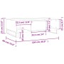 Mesa de centro madera de ingeniería blanco 104x60x35 cm de vidaXL, Mesas de centro - Ref: Foro24-827092, Precio: 93,93 €, Des...