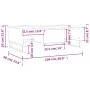 White engineered wood coffee table 104x60x35 cm by vidaXL, Coffee table - Ref: Foro24-827092, Price: 92,46 €, Discount: %