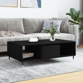Mesa de centro madera de ingeniería negro 104x60x35 cm de vidaXL, Mesas de centro - Ref: Foro24-827077, Precio: 67,75 €, Desc...