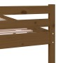 Estructura de cama madera maciza King marrón miel 150x200 cm de vidaXL, Camas y somieres - Ref: Foro24-814827, Precio: 154,18...