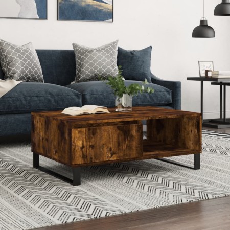 Mesa de centro madera de ingeniería roble ahumado 90x60x35 cm de vidaXL, Mesas de centro - Ref: Foro24-827073, Precio: 71,64 ...