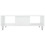 Mesa de centro madera de ingeniería blanco brillo 104x60x35 cm de vidaXL, Mesas de centro - Ref: Foro24-827086, Precio: 71,45...