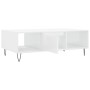 Mesa de centro madera de ingeniería blanco brillo 104x60x35 cm de vidaXL, Mesas de centro - Ref: Foro24-827086, Precio: 71,45...