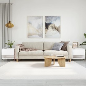 Mesas de centro 2 uds madera de ingeniería blanco 50x46x50 cm en Mesas de centro | Comprar online en Foru.es