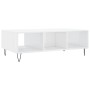 Mesa de centro madera de ingeniería blanco brillo 104x60x35 cm de vidaXL, Mesas de centro - Ref: Foro24-827086, Precio: 71,45...