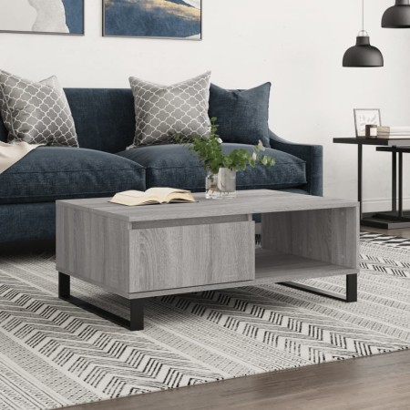 Mesa de centro madera de ingeniería gris Sonoma 90x60x35 cm de vidaXL, Mesas de centro - Ref: Foro24-827074, Precio: 76,50 €,...
