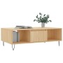 Mesa de centro madera de ingeniería roble Sonoma 104x60x35 cm de vidaXL, Mesas de centro - Ref: Foro24-827087, Precio: 65,07 ...