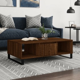 Mesa de centro madera de ingeniería roble marrón 104x60x35 cm de vidaXL, Mesas de centro - Ref: Foro24-827099, Precio: 94,85 ...