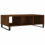 Mesa de centro madera de ingeniería roble marrón 104x60x35 cm de vidaXL, Mesas de centro - Ref: Foro24-827099, Precio: 94,85 ...