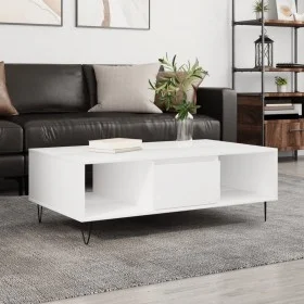 White engineered wood coffee table 104x60x35 cm by vidaXL, Coffee table - Ref: Foro24-827084, Price: 64,88 €, Discount: %