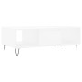 Mesa de centro madera de ingeniería blanco 104x60x35 cm de vidaXL, Mesas de centro - Ref: Foro24-827084, Precio: 65,67 €, Des...