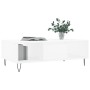 Mesa de centro madera de ingeniería blanco 104x60x35 cm de vidaXL, Mesas de centro - Ref: Foro24-827084, Precio: 65,67 €, Des...