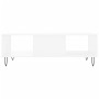 Mesa de centro madera de ingeniería blanco 104x60x35 cm de vidaXL, Mesas de centro - Ref: Foro24-827084, Precio: 65,67 €, Des...