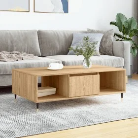 Mesa de centro madera de ingeniería roble Sonoma 104x60x35 cm de vidaXL, Mesas de centro - Ref: Foro24-827079, Precio: 66,16 ...