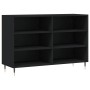 Aparador de madera contrachapada negro 103,5x35x70 cm de vidaXL, Aparadores - Ref: Foro24-827101, Precio: 73,31 €, Descuento: %