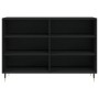 Aparador de madera contrachapada negro 103,5x35x70 cm de vidaXL, Aparadores - Ref: Foro24-827101, Precio: 73,31 €, Descuento: %