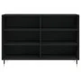 Aparador de madera contrachapada negro 103,5x35x70 cm de vidaXL, Aparadores - Ref: Foro24-827101, Precio: 72,25 €, Descuento: %