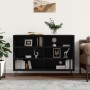Aparador de madera contrachapada negro 103,5x35x70 cm de vidaXL, Aparadores - Ref: Foro24-827109, Precio: 77,91 €, Descuento: %