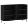 Aparador de madera contrachapada negro 103,5x35x70 cm de vidaXL, Aparadores - Ref: Foro24-827109, Precio: 77,91 €, Descuento: %