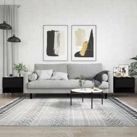 Mesas de centro 2 uds madera de ingeniería negro 50x46x50 cm en Mesas de centro | Comprar online en Foru.es