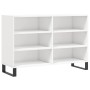 Aparador de madera contrachapada blanco brillo 103,5x35x70 cm de vidaXL, Aparadores - Ref: Foro24-827118, Precio: 81,64 €, De...
