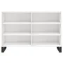 Aparador de madera contrachapada blanco brillo 103,5x35x70 cm de vidaXL, Aparadores - Ref: Foro24-827118, Precio: 80,65 €, De...