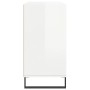 Aparador de madera contrachapada blanco brillo 103,5x35x70 cm de vidaXL, Aparadores - Ref: Foro24-827118, Precio: 81,64 €, De...