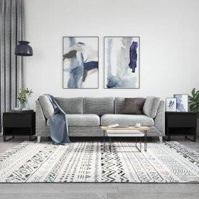 Mesas de centro 2 uds madera de ingeniería negro 50x46x50 cm en Mesas de centro | Comprar online en Foru.es