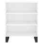 Aparador madera de ingeniería blanco brillante 57x35x70 cm de vidaXL, Aparadores - Ref: Foro24-827142, Precio: 61,95 €, Descu...