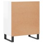 Aparador madera de ingeniería blanco brillante 57x35x70 cm de vidaXL, Aparadores - Ref: Foro24-827142, Precio: 61,95 €, Descu...