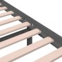 Estructura de cama de madera maciza gris 160x200 cm de vidaXL, Camas y somieres - Ref: Foro24-814831, Precio: 137,13 €, Descu...