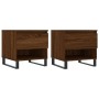 Mesas de centro 2 uds madera ingeniería roble marrón 50x46x50cm en Mesas de centro | Comprar online en Foru.es