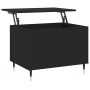 Mesa de centro madera contrachapada negro 60x44,5x45 cm en Mesas de centro | Comprar online en Foru.es