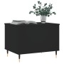 Mesa de centro madera contrachapada negro 60x44,5x45 cm en Mesas de centro | Comprar online en Foru.es
