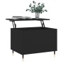 Mesa de centro madera contrachapada negro 60x44,5x45 cm en Mesas de centro | Comprar online en Foru.es